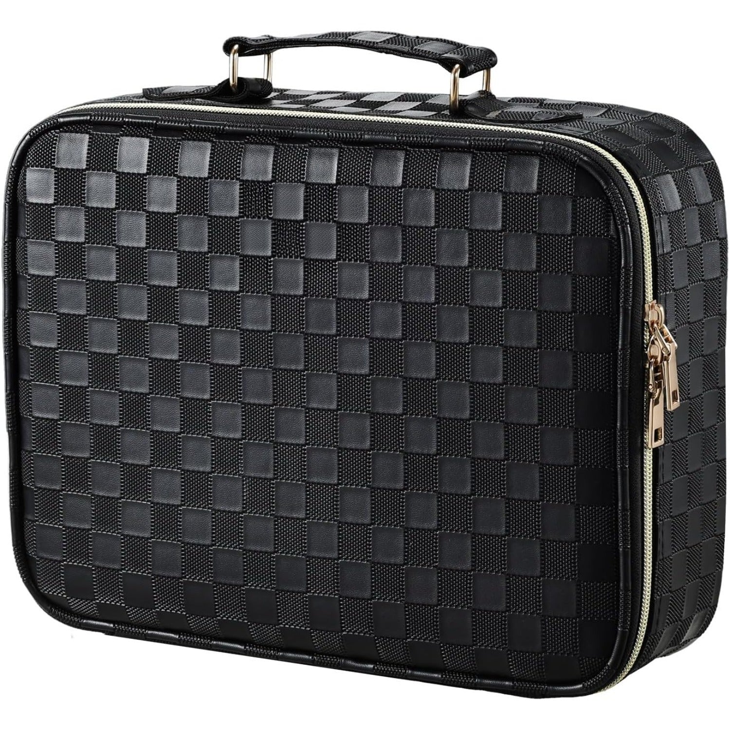 Makeup Bag with LED-lit Mirror